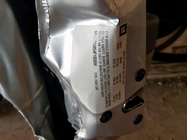 1G1ZT52854F195894 - 2004 CHEVROLET MALIBU LS ნაცრისფერი ფოტო 10