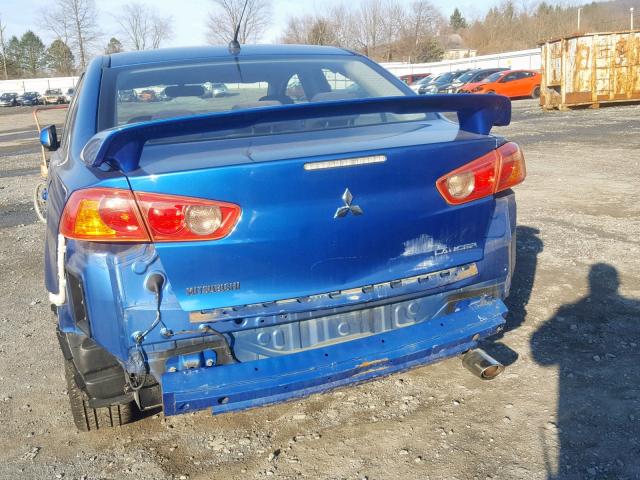 JA3AU86W79U008927 - 2009 MITSUBISHI LANCER GTS BLUE photo 9