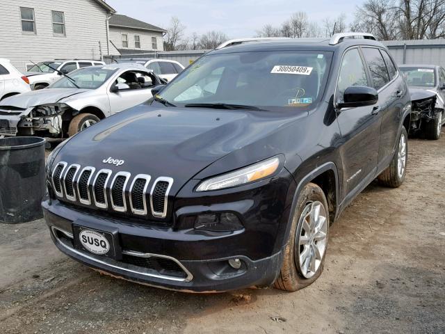 1C4PJMDS2EW215284 - 2014 JEEP CHEROKEE L BLACK photo 2