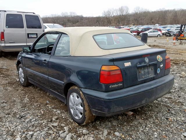 3VWAB81E2XM802982 - 1999 VOLKSWAGEN CABRIO GREEN photo 3