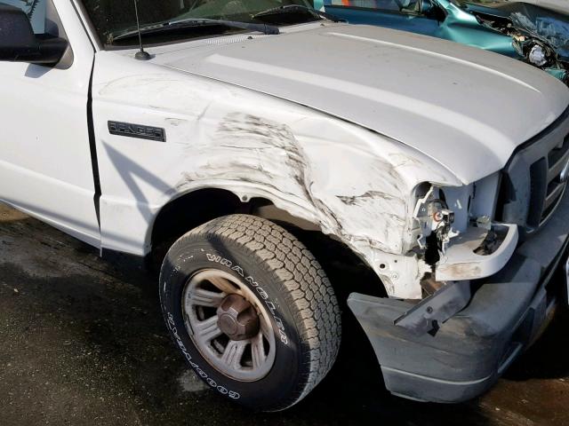 1FTYR10D76PA88725 - 2006 FORD RANGER WHITE photo 9