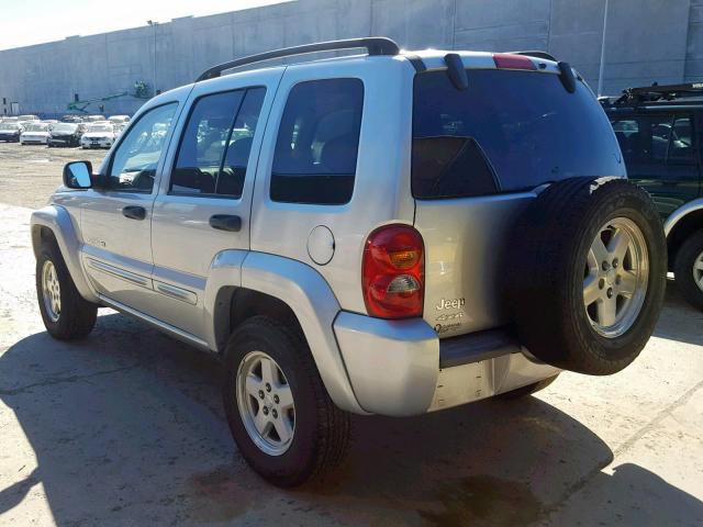 1J4GL58K12W308510 - 2002 JEEP LIBERTY LI SILVER photo 3