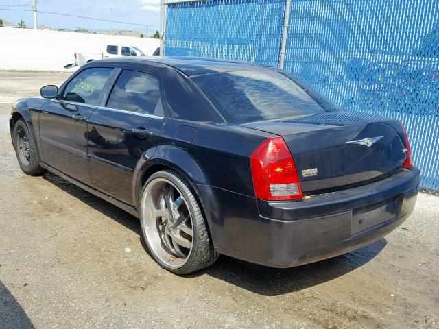 2C3KA43RX6H240320 - 2006 CHRYSLER 300 BLACK photo 3