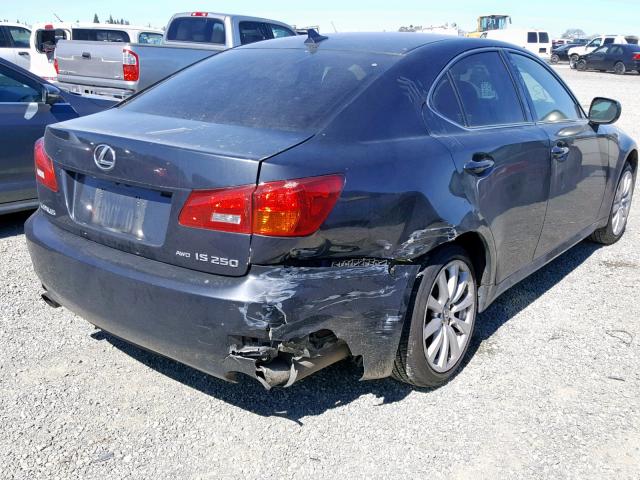 JTHCK262885018450 - 2008 LEXUS IS 250 GRAY photo 4