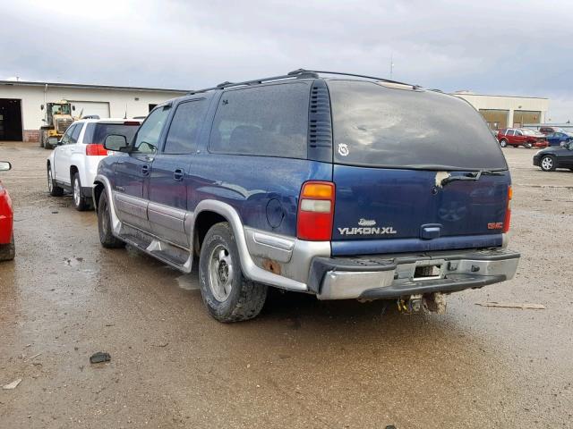 3GKEC16Z12G148573 - 2002 GMC YUKON XL C BLUE photo 3