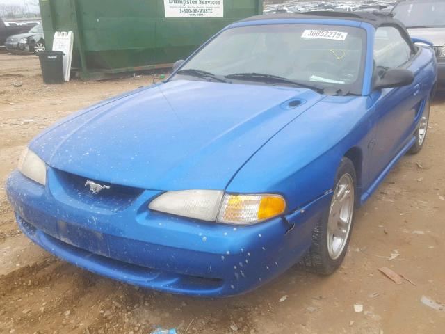 1FAFP45X6WF228504 - 1998 FORD MUSTANG GT BLUE photo 2