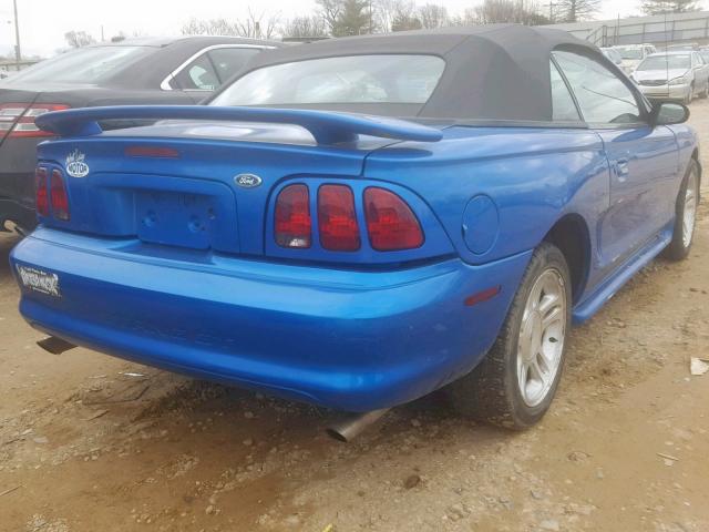 1FAFP45X6WF228504 - 1998 FORD MUSTANG GT BLUE photo 4