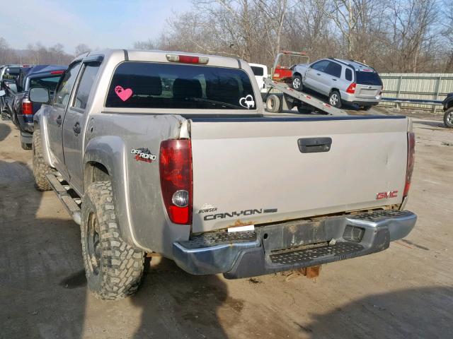 1GTDT136048179047 - 2004 GMC CANYON SILVER photo 3