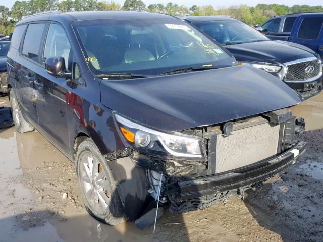 KNDMB5C12H6340062 - 2017 KIA SEDONA LX BROWN photo 1