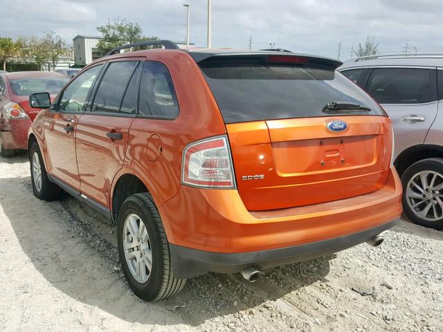 2FMDK36C07BB56669 - 2007 FORD EDGE SE ORANGE photo 3