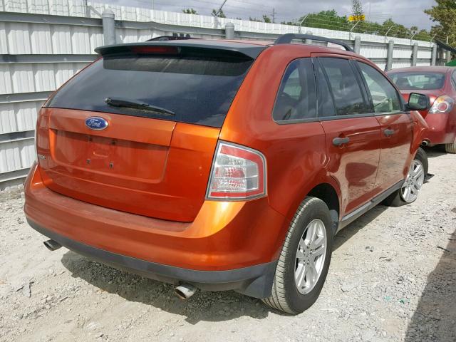 2FMDK36C07BB56669 - 2007 FORD EDGE SE ORANGE photo 4