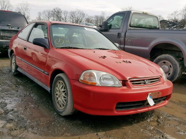 1HGEJ6123WL075158 - 1998 HONDA CIVIC DX RED photo 1