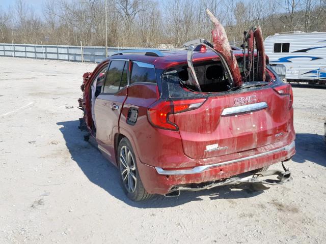 3GKALXEX8JL258821 - 2018 GMC TERRAIN DE MAROON photo 3