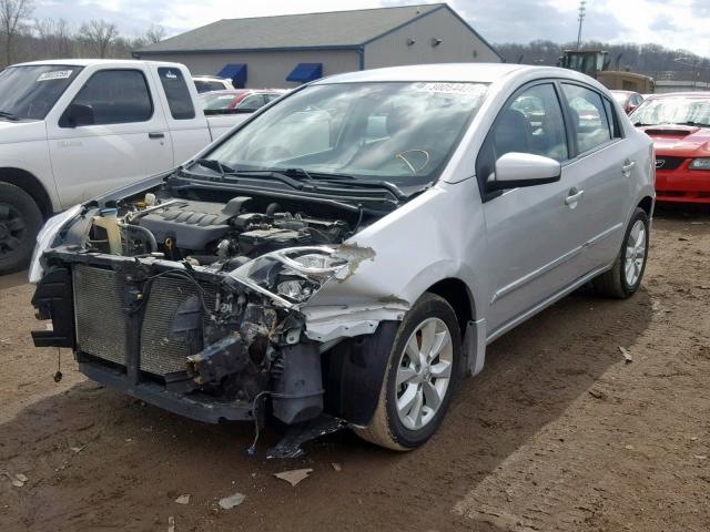 3N1AB6AP2AL703460 - 2010 NISSAN SENTRA 2.0 SILVER photo 2