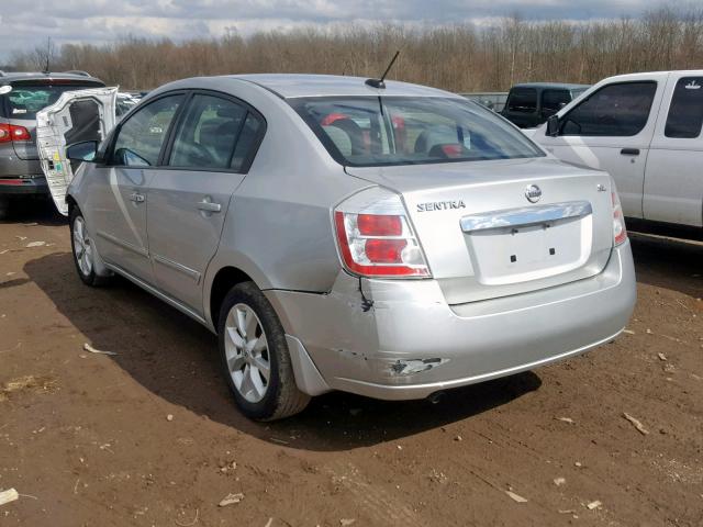 3N1AB6AP2AL703460 - 2010 NISSAN SENTRA 2.0 SILVER photo 3