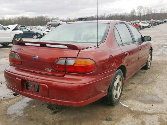 1G1NE52J43M549460 - 2003 CHEVROLET MALIBU LS 栗色 照片 4