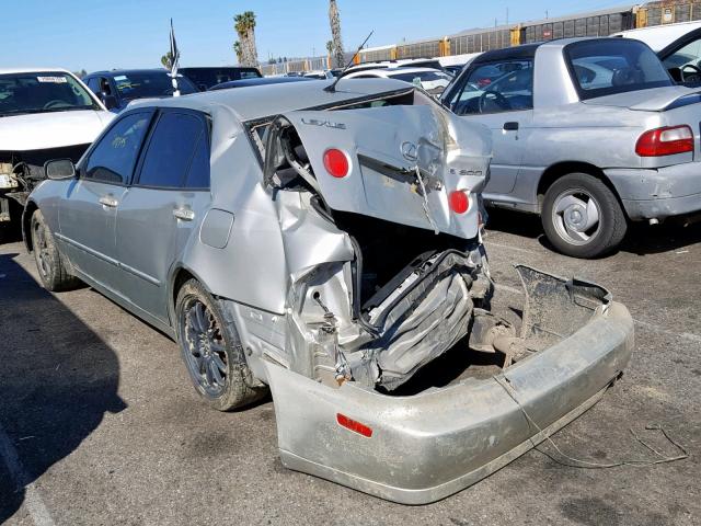 JTHBD192030064968 - 2003 LEXUS IS 300 SILVER photo 3