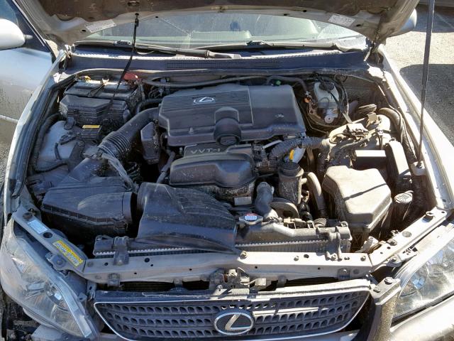 JTHBD192030064968 - 2003 LEXUS IS 300 SILVER photo 7