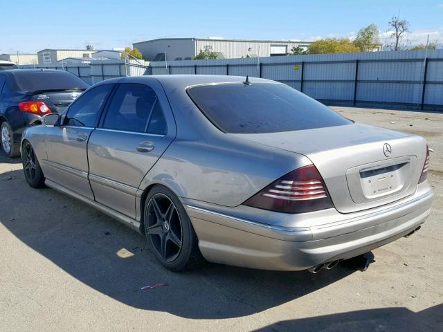 WDBNG75J83A367611 - 2003 MERCEDES-BENZ S 500 SILVER photo 3