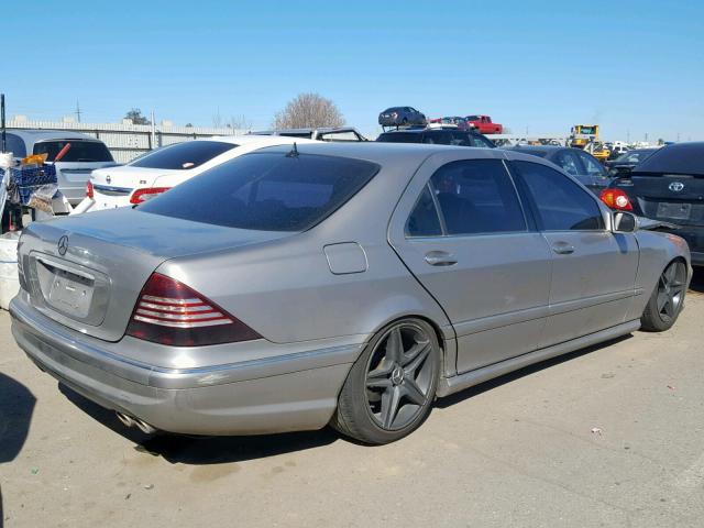 WDBNG75J83A367611 - 2003 MERCEDES-BENZ S 500 SILVER photo 4