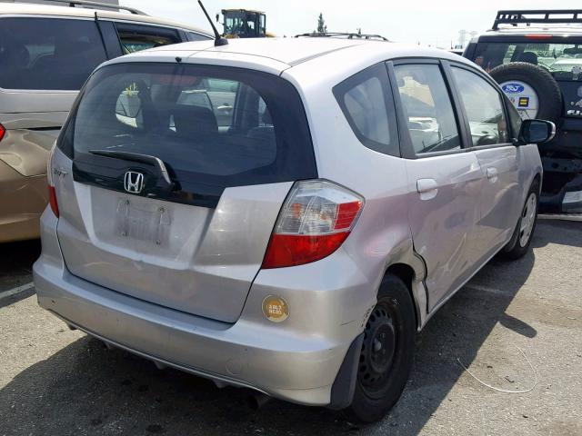 JHMGE8H33CS004483 - 2012 HONDA FIT SILVER photo 4