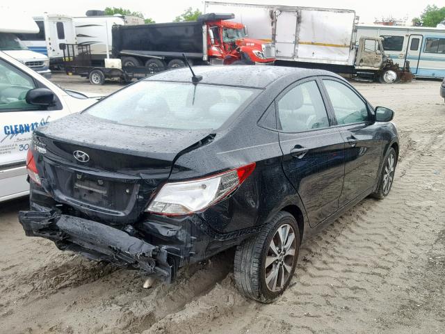 KMHCT4AEXHU348071 - 2017 HYUNDAI ACCENT SE CHARCOAL photo 4