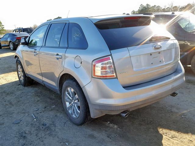 2FMDK38C07BB46821 - 2007 FORD EDGE SEL GRAY photo 3