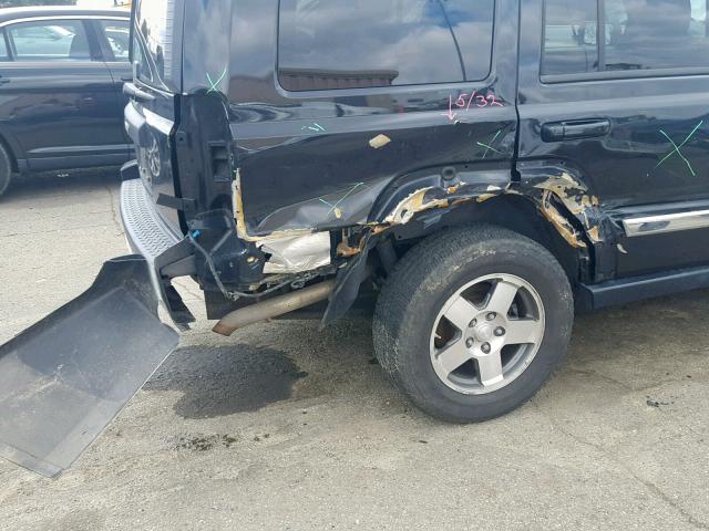 1J4RG4GK5AC137270 - 2010 JEEP COMMANDER BLACK photo 9