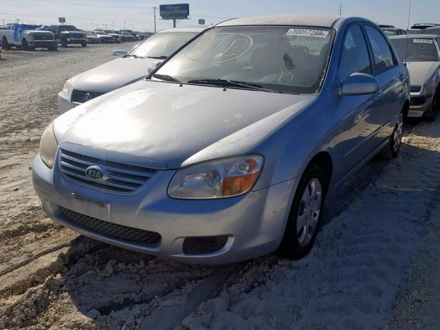 KNAFE121175403485 - 2007 KIA SPECTRA EX BLUE photo 2