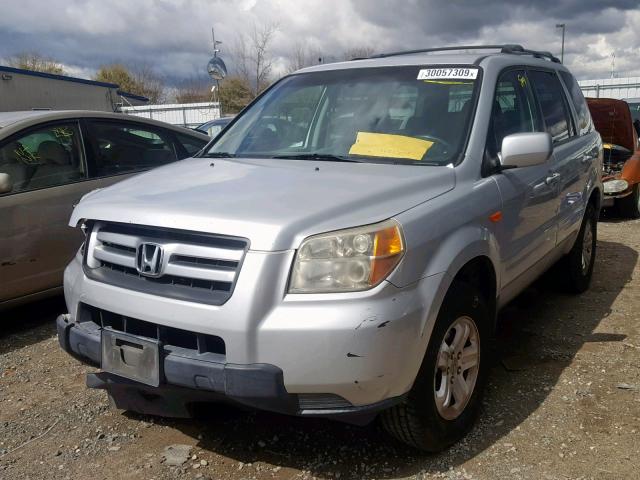 5FNYF18288B014660 - 2008 HONDA PILOT VP SILVER photo 2