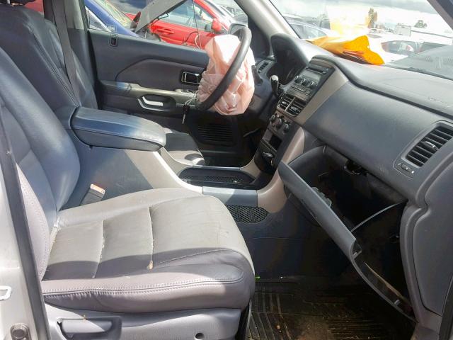 5FNYF18288B014660 - 2008 HONDA PILOT VP SILVER photo 5