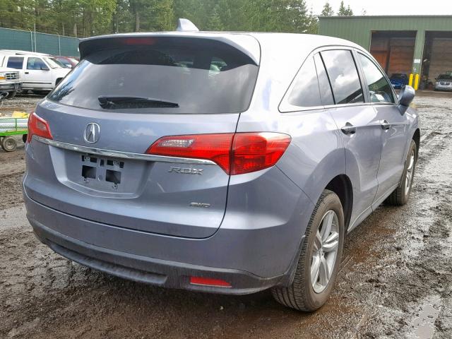 5J8TB4H5XFL007156 - 2015 ACURA RDX TECHNO BLUE photo 4