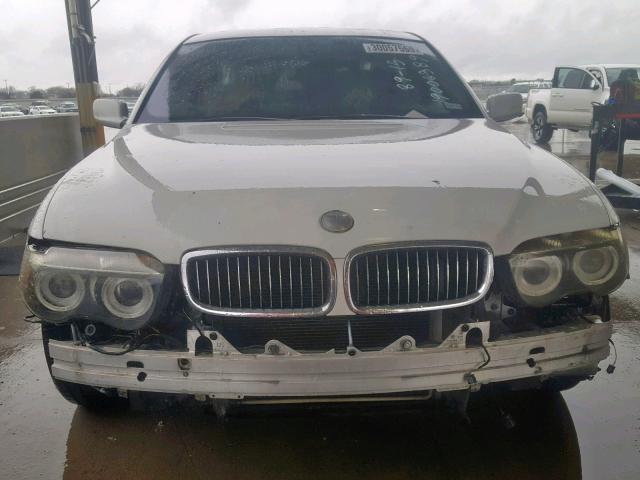 WBAGN63454DS47284 - 2004 BMW 745 LI WHITE photo 9