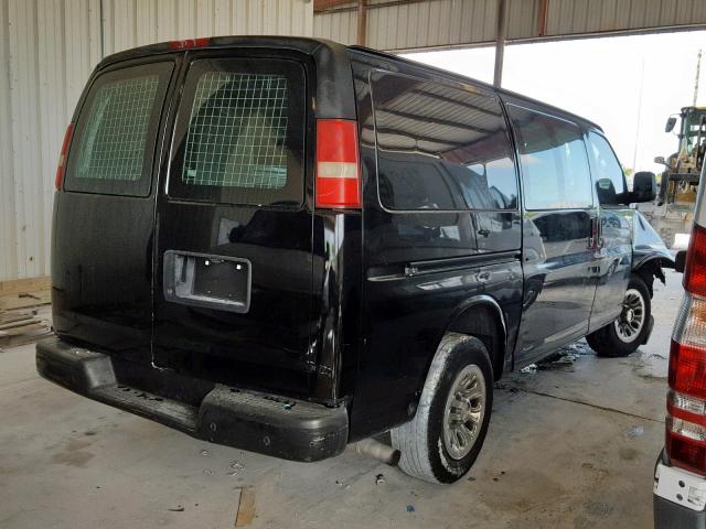 1GCSGAFX9C1114561 - 2012 CHEVROLET EXPRESS G1 BLACK photo 4