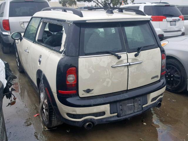 WMWMM33529TP91784 - 2009 MINI COOPER S C WHITE photo 3