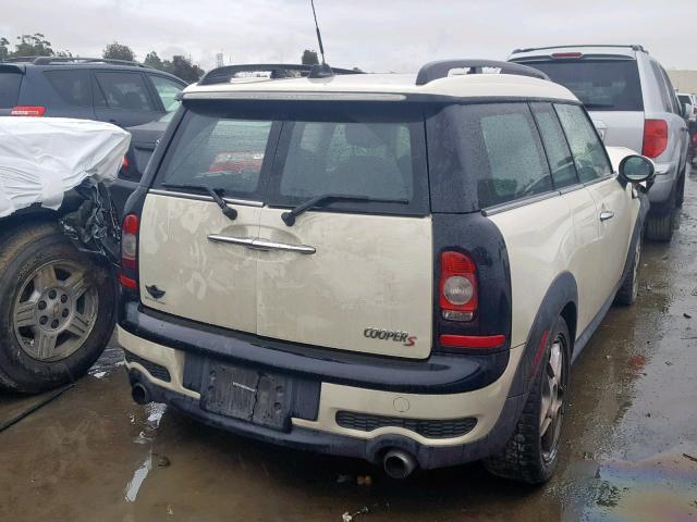 WMWMM33529TP91784 - 2009 MINI COOPER S C WHITE photo 4