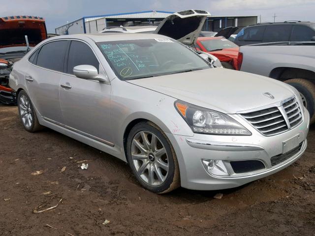 KMHGH4JH9DU058735 - 2013 HYUNDAI EQUUS SIGN SILVER photo 1