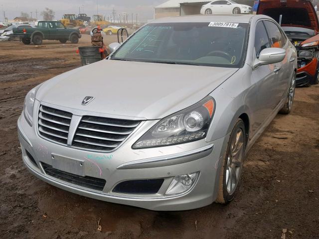 KMHGH4JH9DU058735 - 2013 HYUNDAI EQUUS SIGN SILVER photo 2