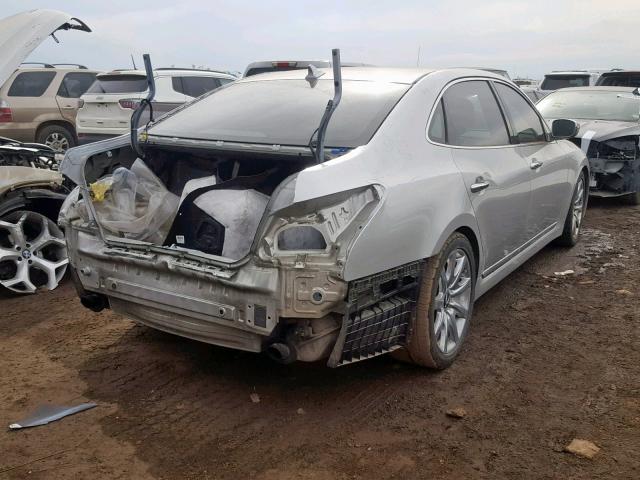 KMHGH4JH9DU058735 - 2013 HYUNDAI EQUUS SIGN SILVER photo 4