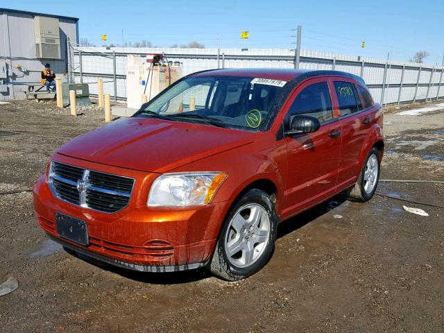 1B3HB48B08D545244 - 2008 DODGE CALIBER SX ORANGE photo 2