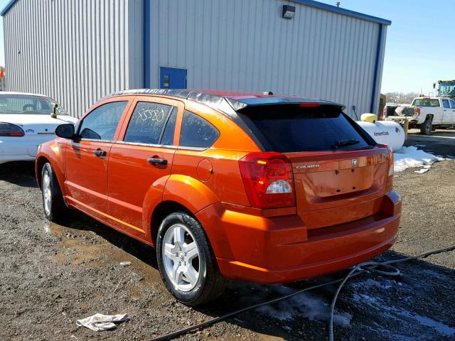 1B3HB48B08D545244 - 2008 DODGE CALIBER SX ORANGE photo 3