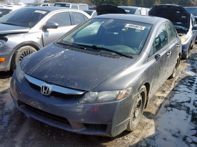 2HGFA1F01BH001694 - 2011 HONDA CIVIC EXL BLACK photo 2