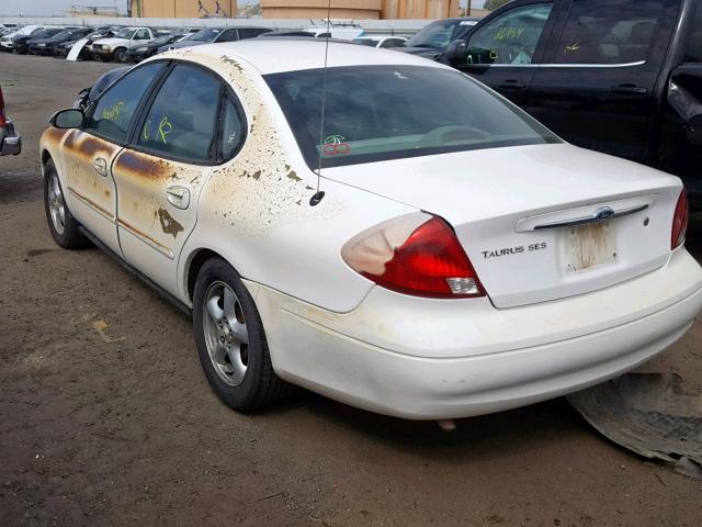 1FAFP55U41A109416 - 2001 FORD TAURUS SES WHITE photo 3