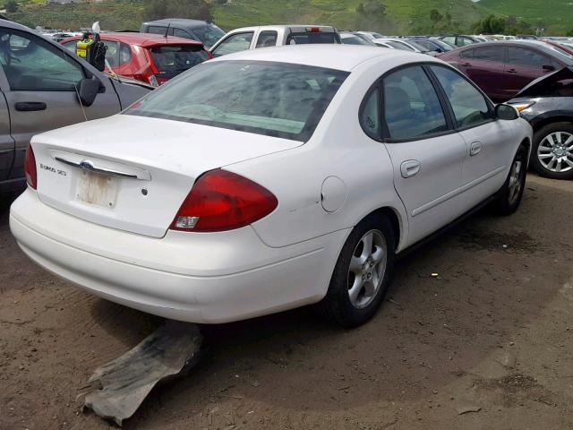 1FAFP55U41A109416 - 2001 FORD TAURUS SES WHITE photo 4