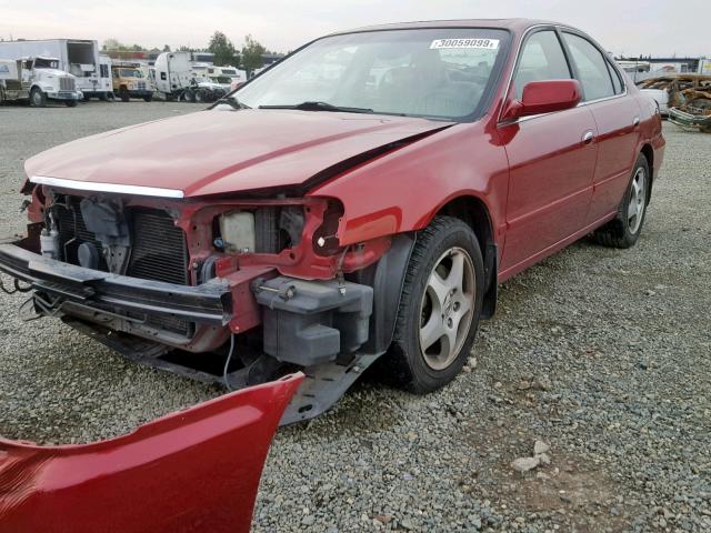 19UUA56603A016139 - 2003 ACURA 3.2TL RED photo 2