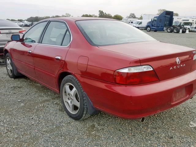 19UUA56603A016139 - 2003 ACURA 3.2TL RED photo 3