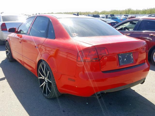 WAUAH78E86A199627 - 2006 AUDI A4 3.2 RED photo 3