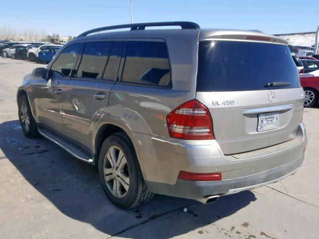 4JGBF71E27A188109 - 2007 MERCEDES-BENZ GL 450 4MA GRAY photo 3