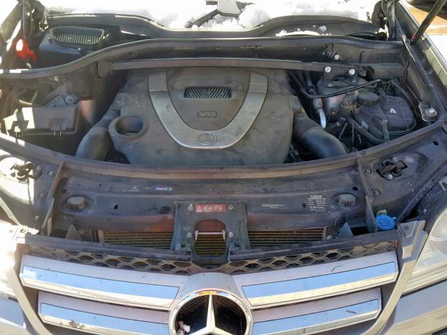 4JGBF71E27A188109 - 2007 MERCEDES-BENZ GL 450 4MA GRAY photo 7