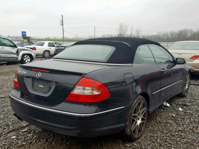 WDBTK72F47T082405 - 2007 MERCEDES-BENZ CLK 550 BLACK photo 4